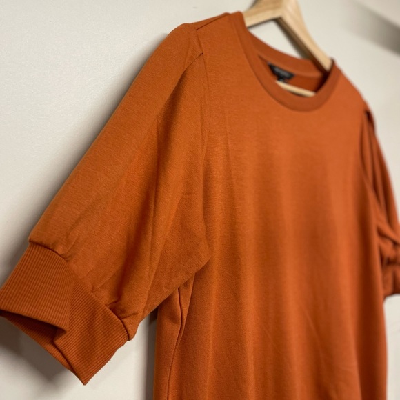 Burnt Orange sweater blouse - Picture 3 of 4